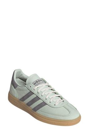 adidas Handball Spezial Sneaker in Linen Green/Grey/Off White at Nordstrom, Size 10.5
