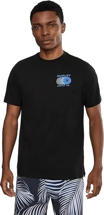 Hurley Fast Circles Short Sleeve Mens T Shirt Black : 2XL, Cotton