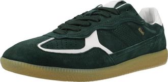 Alohas Alohas Rife Forest Green Leather Trainers, Green, 4 UK