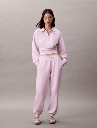 Calvin Klein Jeans Calvin Klein Womens Monogram Fleece Joggers - Pink - XS