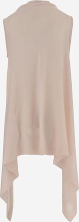 SA SU PHI Womens Long Cashmere And Silk Knit Light Pink Knitwear Sweater