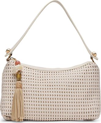 Dolce Vita Zaria Woven Faux Leather Shoulder Bag in Ivory at Nordstrom