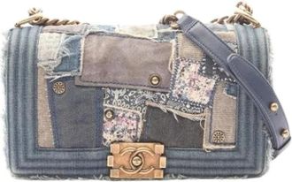 Chanel Pre-owned Vintage Denim Crossbody Bag - Dames - Vintage Schoudertas - Veelkleurig - ONE Size - Denim - Vintage