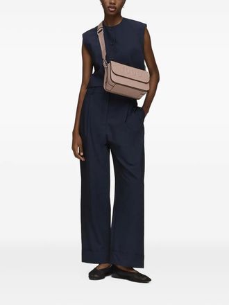 Tous embossed-logo shoulder bag - Pink