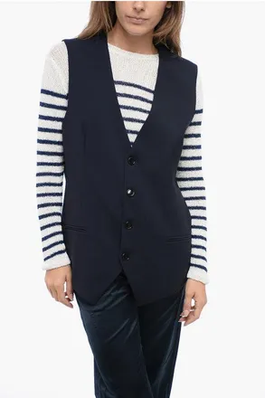 Ami Wool Gilet with Welt Pocket size S