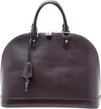 Louis Vuitton Pre-owned Handbags, female, Purple, Size: ONE SIZE Pre-owned Alma MM