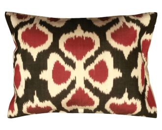 Les-Ottomans Silk Ikat Cushion