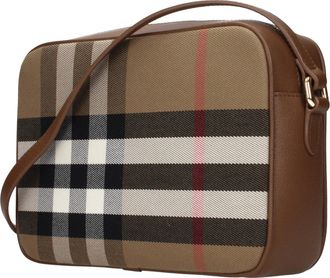 Burberry Fabric Crossbody Bag - Beige