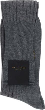 Alto Milano Lange Socken aus Wolle und Baumwolle Newbrock