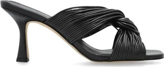 Michael Kors Alessia hakken muiltjes - Dames - Muiltjes - Zwart - 36 EU - Leer - Schoenen