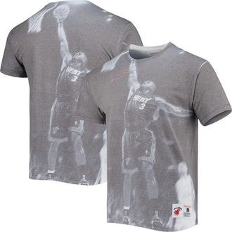 Mitchell & Ness Mens Mitchell & Ness Dwyane Wade Heather Gray Miami Heat Above The Rim T-Shirt at Nordstrom, Size Small