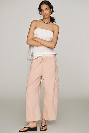 Pilcro Izzie Relaxed Pull-On Cargo Barrel Pants