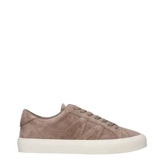 Moncler Sneakers Monaco 2 Herrens Wildlederbraun/Taupe