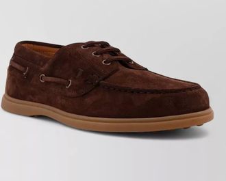 Tod's suede boat shoes