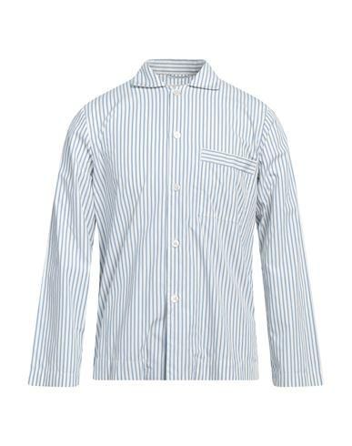 Tシャツ・カットソー TEKLA Embroidered poplin shirt TEKLA long-sleeve Poplin Pajama Shirt | Blue | FARFETCH