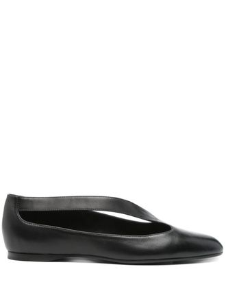 Khaite Diana ballet flats - women - Calf Leather/Calf Leather/Calf Leather - 37.5 - Black