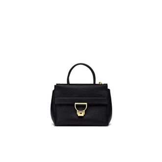 Coccinelle Arlettis Handbag Grained Leather - female - Coccinelle - Handbags - Black - ONE SIZE - Bags