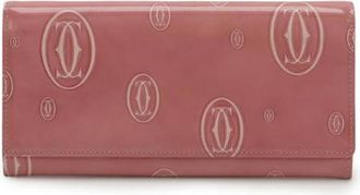 Cartier Pre-owned Leren Portemonnee - Dames - Vintage Accessoires - Roze - ONE Size - Leer - Vintage