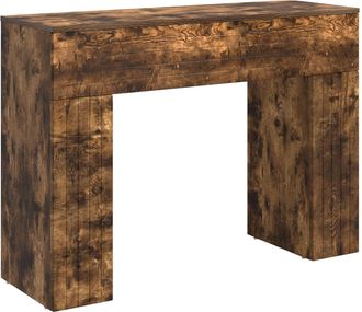 vidaXL Mesa De Centro Roble Ahumado 102 X 35 X 75 Cm Vidaxl