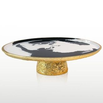 Lunares Bianco Nero Cake Pedesteal in White at Nordstrom