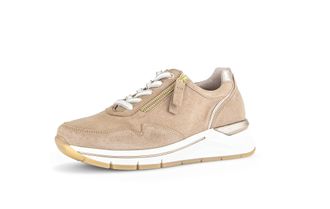 Gabor Womens Low-Top Trainers, Womens Low Shoes, Comfortable Extra Width (H), Sand Shell 30, 5 UK