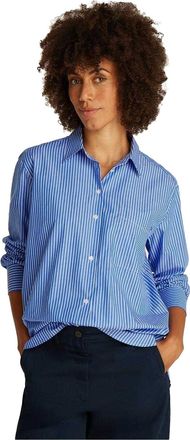 Tommy Hilfiger Dames/Dames Relaxed Fit Shirt Met Lange Mouwen (Blauw)