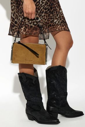 Marc Jacobs Suede Logo Bag, Womens, Brown
