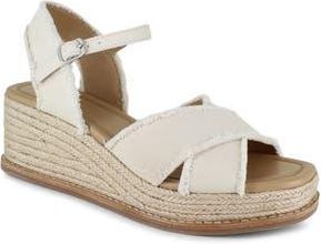 Splendid Danny Ankle Strap Espadrille Platform Wedge Sandal in Linen at Nordstrom Rack, Size 9.5