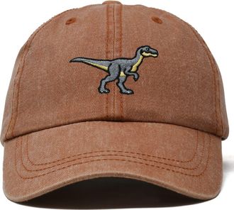 Dalix Velociraptor Dad Cap in Washed Orange at Nordstrom