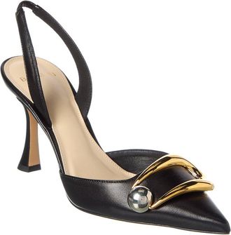Alexandre Birman Harper 85 Leather Slingback Pump