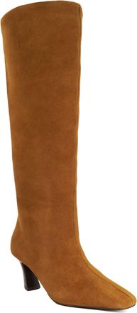 Dune London Womens Ladies Selinni - Leather Knee High Boots - Tan Suede - Size UK 8