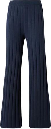 Max Mara Marzia Broeken - Dames - Wijde Broeken - Blauw - M - Polyester - Broeken