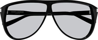 Saint Laurent SL731GASPAR Aviator Full Rim Sunglasses - Black