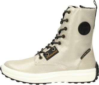 Vingino Rebecca Hi Lace-up Boots - Dames - Veterlaarzen - Geel - 39 EU - Leer - Schoenen