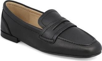 Mia Bahar Penny Loafer in Black Calf at Nordstrom, Size 6.5