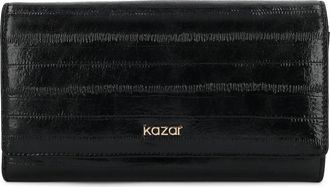 Kazar Jolene Oblong Portemonnee - Dames - Portefeuilles - Zwart - ONE Size - Leer - Accessoires