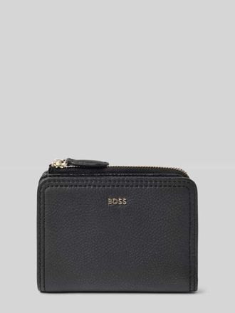 HUGO BOSS Portemonnaie aus echtem Rindsleder Modell LANAH SMALL WALLET in Black, Gr&ouml;&szlig;e 1