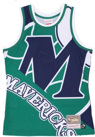 Mitchell & Ness Dallas Mavericks Basketball Tank Top - Heren - Fitness - Blauw - S - Polyester - Fitness