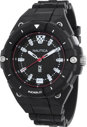 Nautica Coronado Bay Quartz Black Dial Mens Watch NAPCNS503