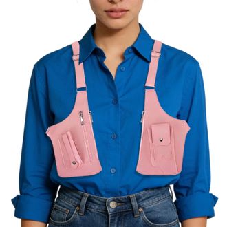 Generic Underarm Shoulder Bag - PVC & Polyester, Adjustable Anti-Theft Sling Pouch | Armpit Holster Bag for Travel, Work, Passport, School, Money, Running, Hi