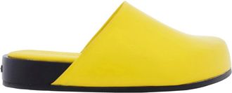 Ferragamo Dassa Leather Round-Toe Mules, Size 10 E