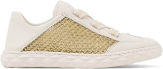 Jimmy Choo London Beige Lace Up Sneakers