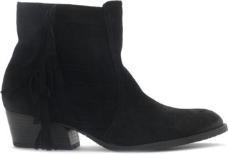 Kenneth Cole Womens Raw Dy Fringe Ankle Boots In Black