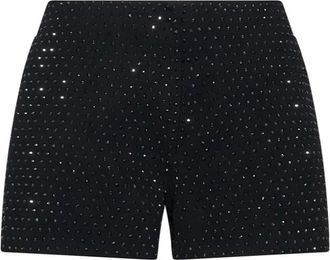John Richmond Shorts met Micro Lichtgevende Applicaties - Dames - Bermuda - Zwart - S - Korte Broeken