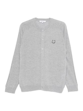 Maison Kitsun&eacute; Fox Head Wool Cardigan