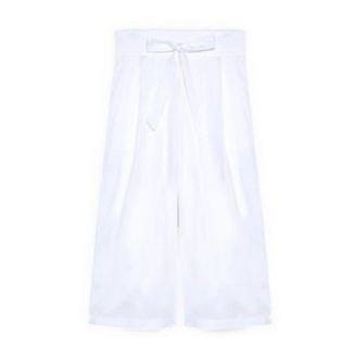Fiorella Rubino Broeken, Dames, Wit, M, Katoen, Cotton Poplin Culottes
