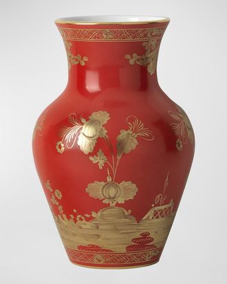 Ginori 1735 Red Oriente Italiano Ming Vase