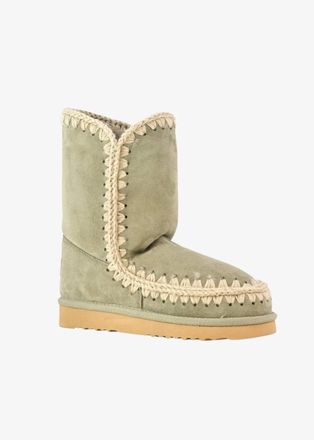 Mou Womens Eskimo 24 Suede Boots In Oat