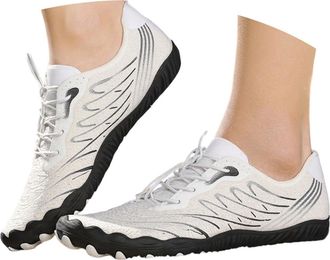 Generic 2026 Running Shoes Barefoot Shoes,Wide Toe Water Shoes,Running Boots Sneakers,Athletic Footwear Trainer for Men/Women Unisex (Light Gray, 2.5)