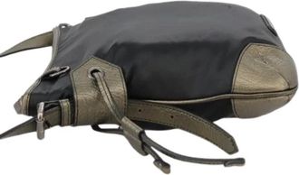 Burberry Pre-owned Cross Body Bags, female, Black, Size: ONE SIZE Pre-owned Nylon Shoulder Bag